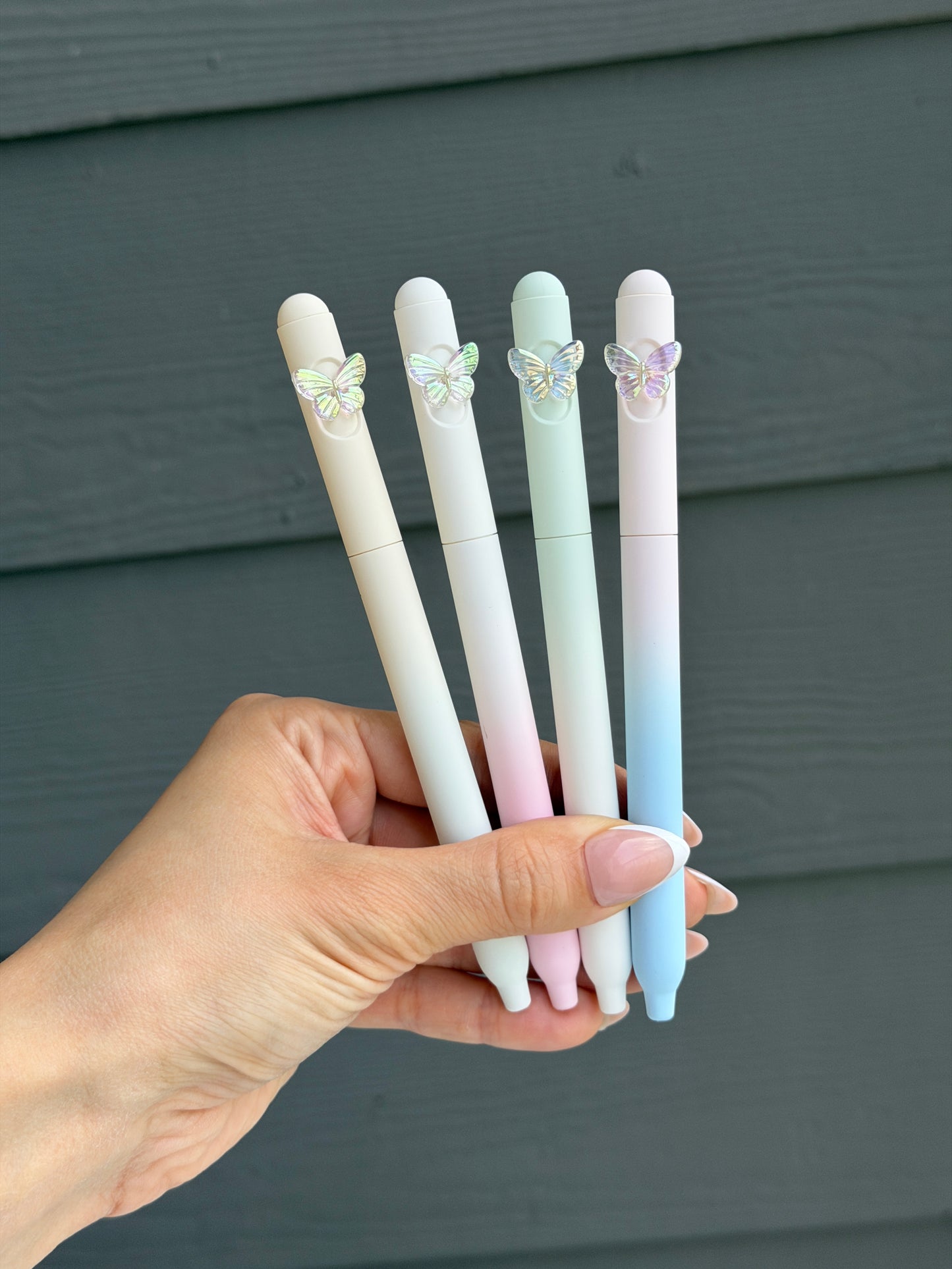 Pastel Butterfly Pen Set