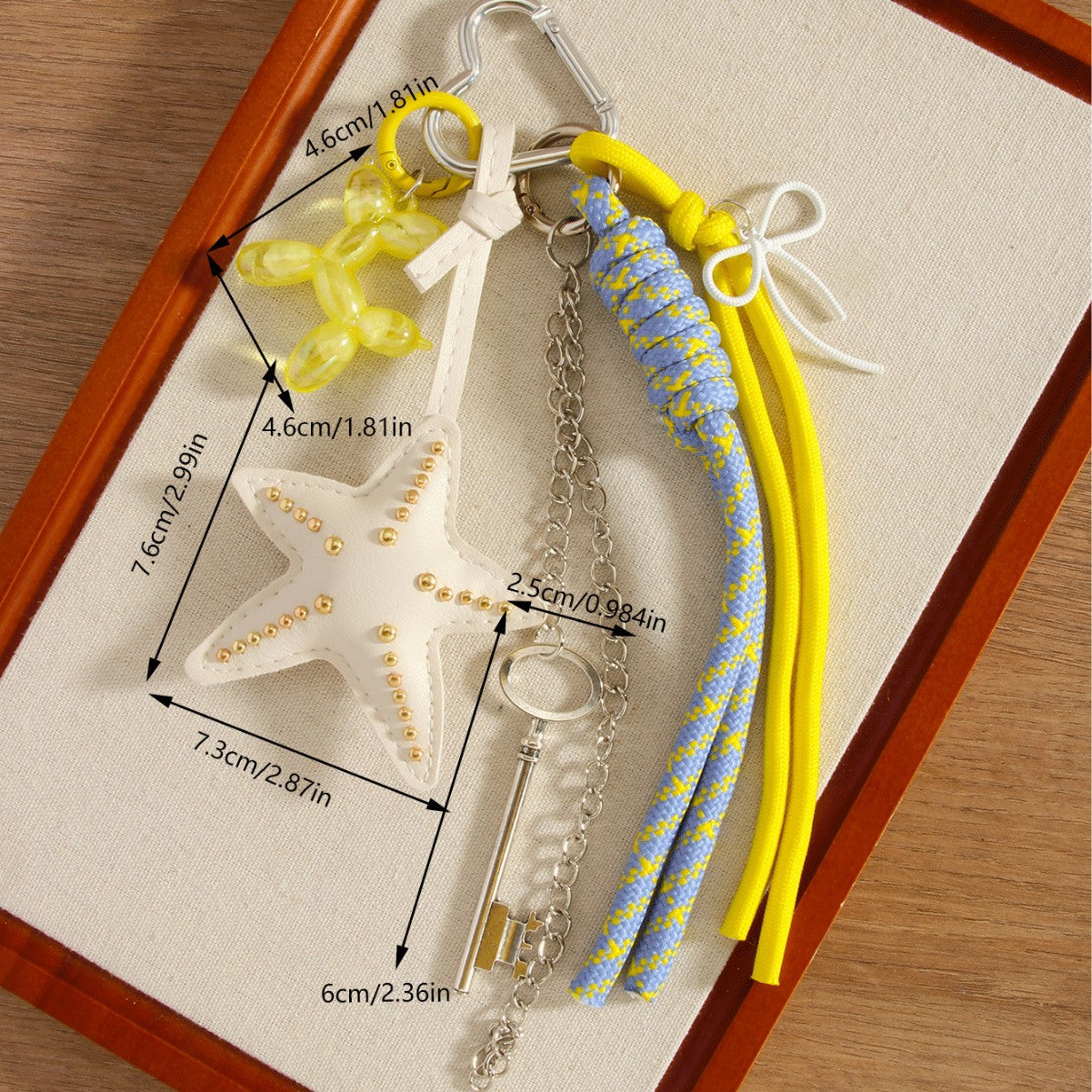 White Starfish Keychain | Bag Charm