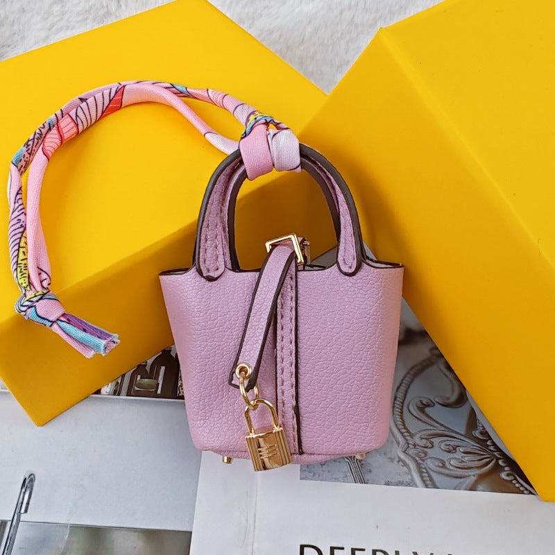 Mini Basket Bag Keychain | Coin Purse | Bag Charm (6 colors)