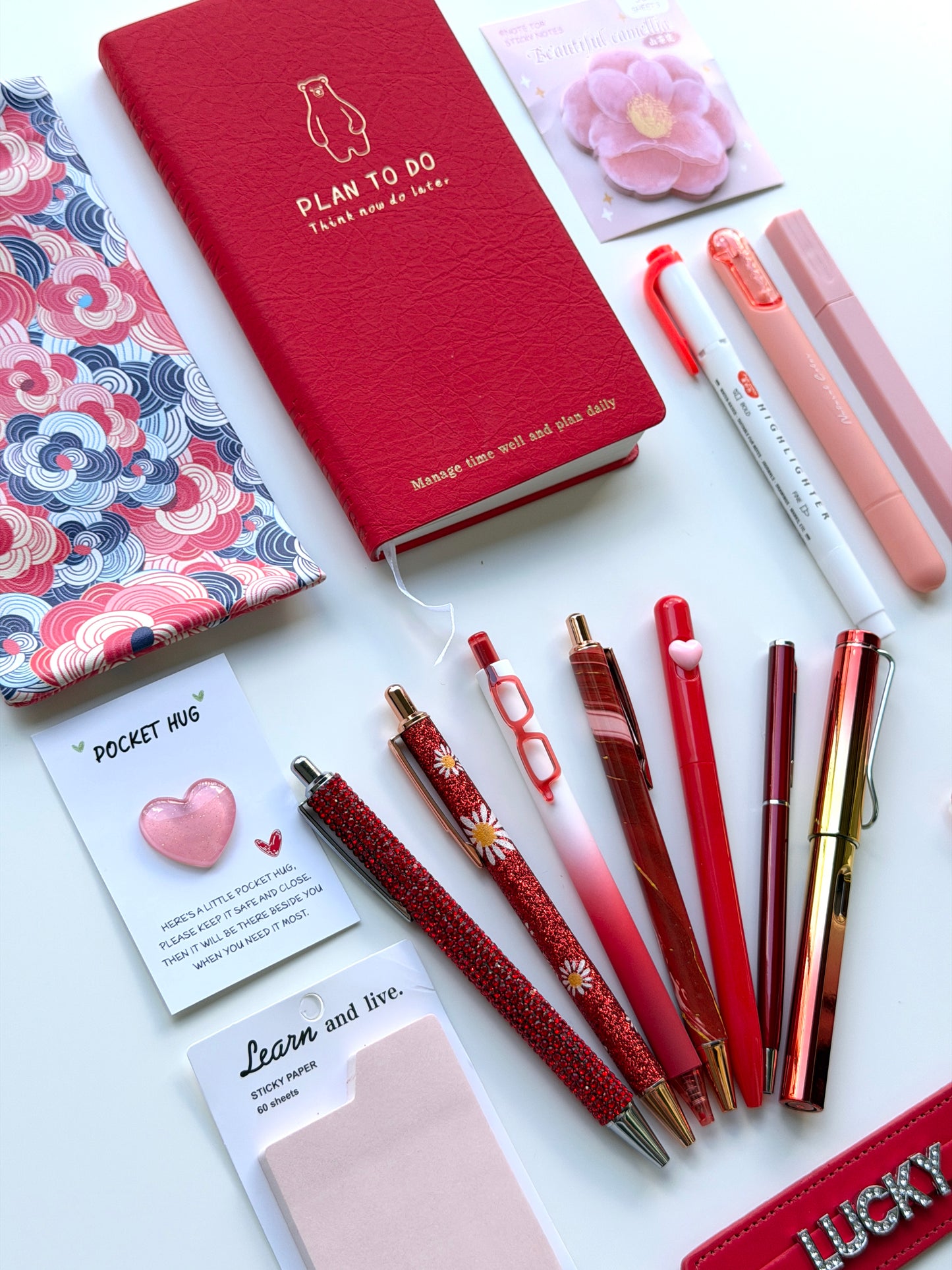 Red Romance Stationery Bundle