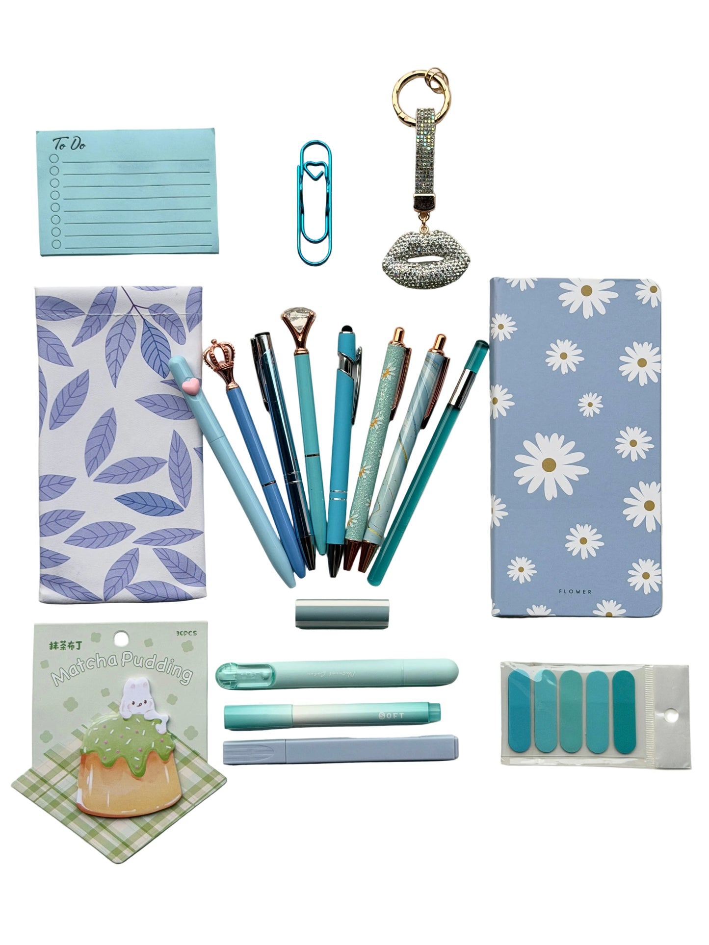 💙 Blue Blossom Stationery Bundle