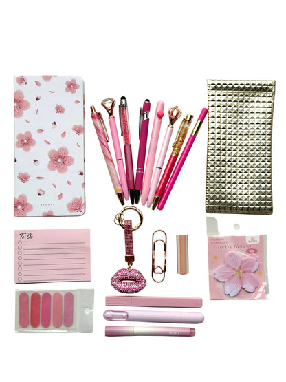 🌸 Blushing Blooms Stationery Bundle