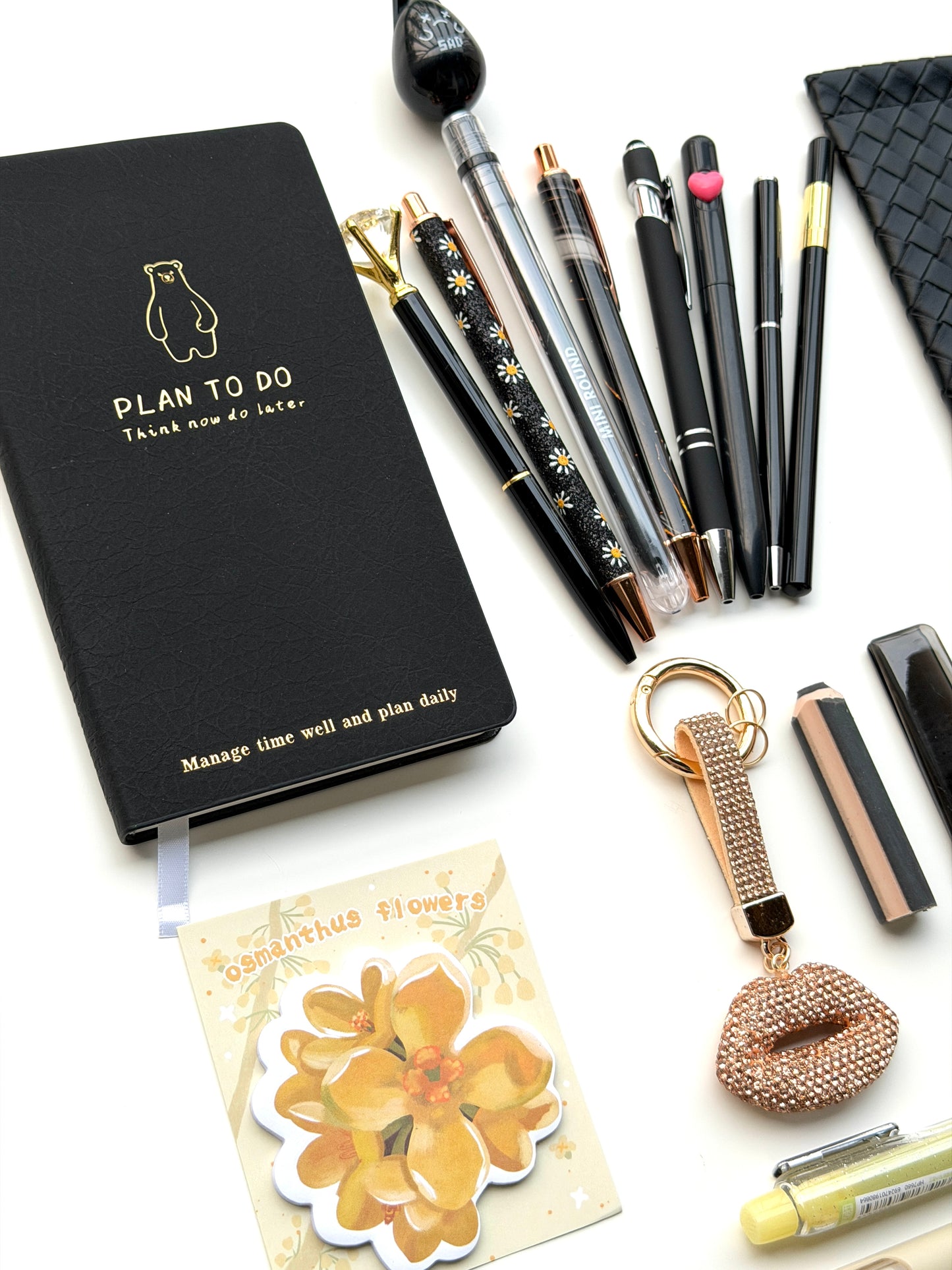 ✨ Black & Gold Elegance Stationery Bundle