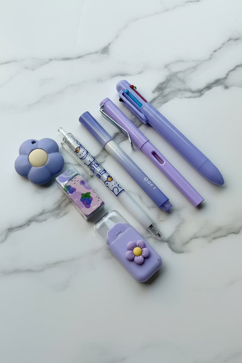 💜SOFT PURPLE💜 Mini Stationery Bundle