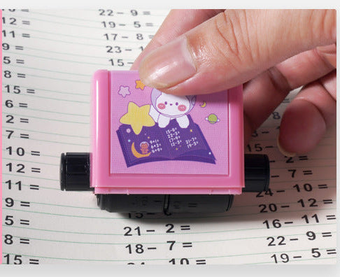 Refillable Ink Stamps for Math Practice