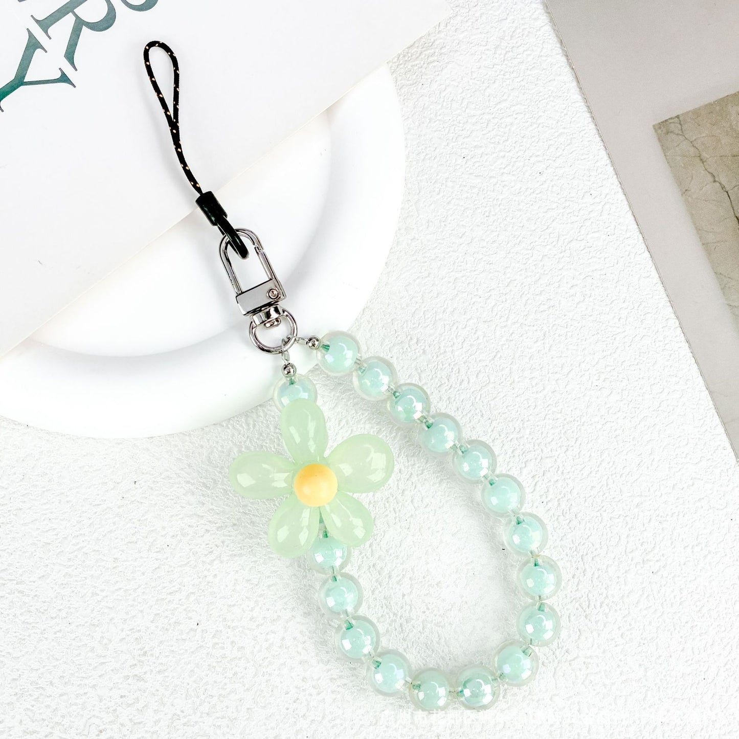 Colorful Daisy Keychain