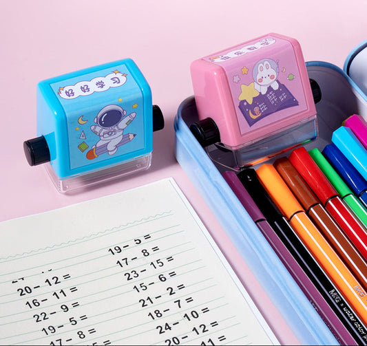 Refillable Ink Stamps for Math Practice