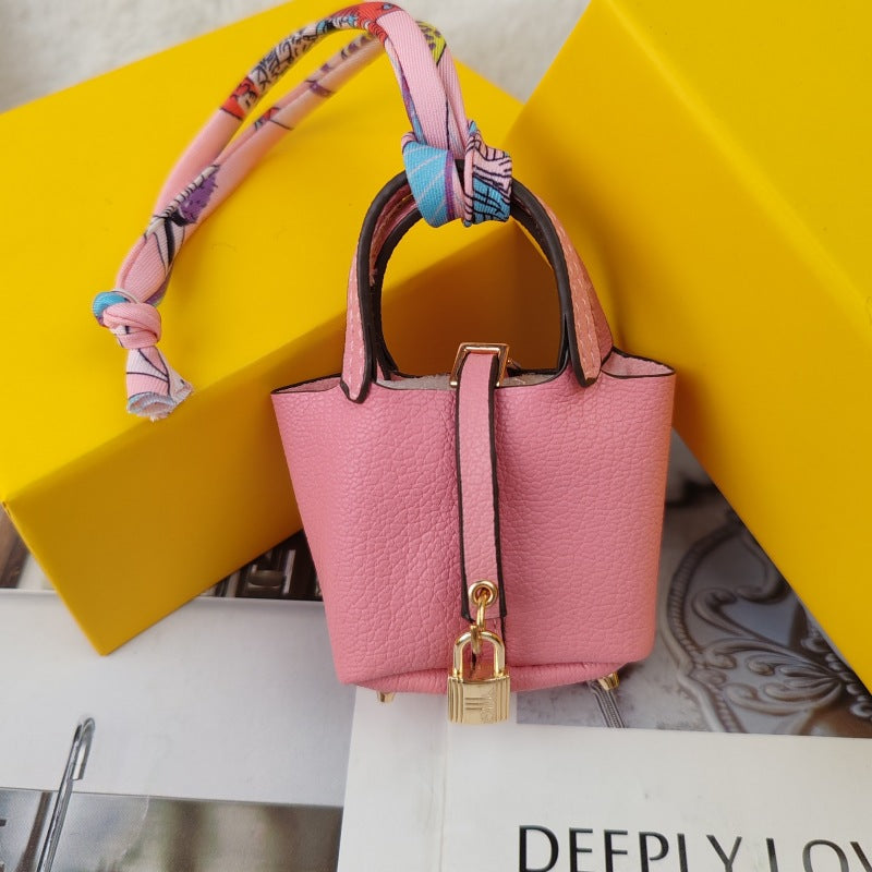 Mini Basket Bag Keychain | Coin Purse | Bag Charm (6 colors)