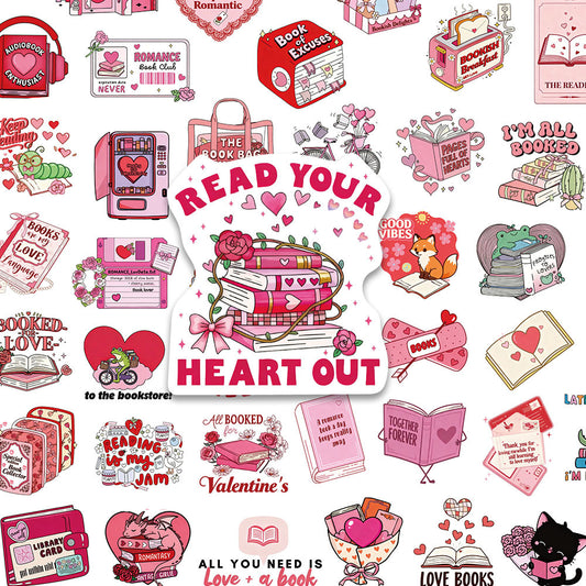 Read Your Heart Out Stickers (50 pcs)