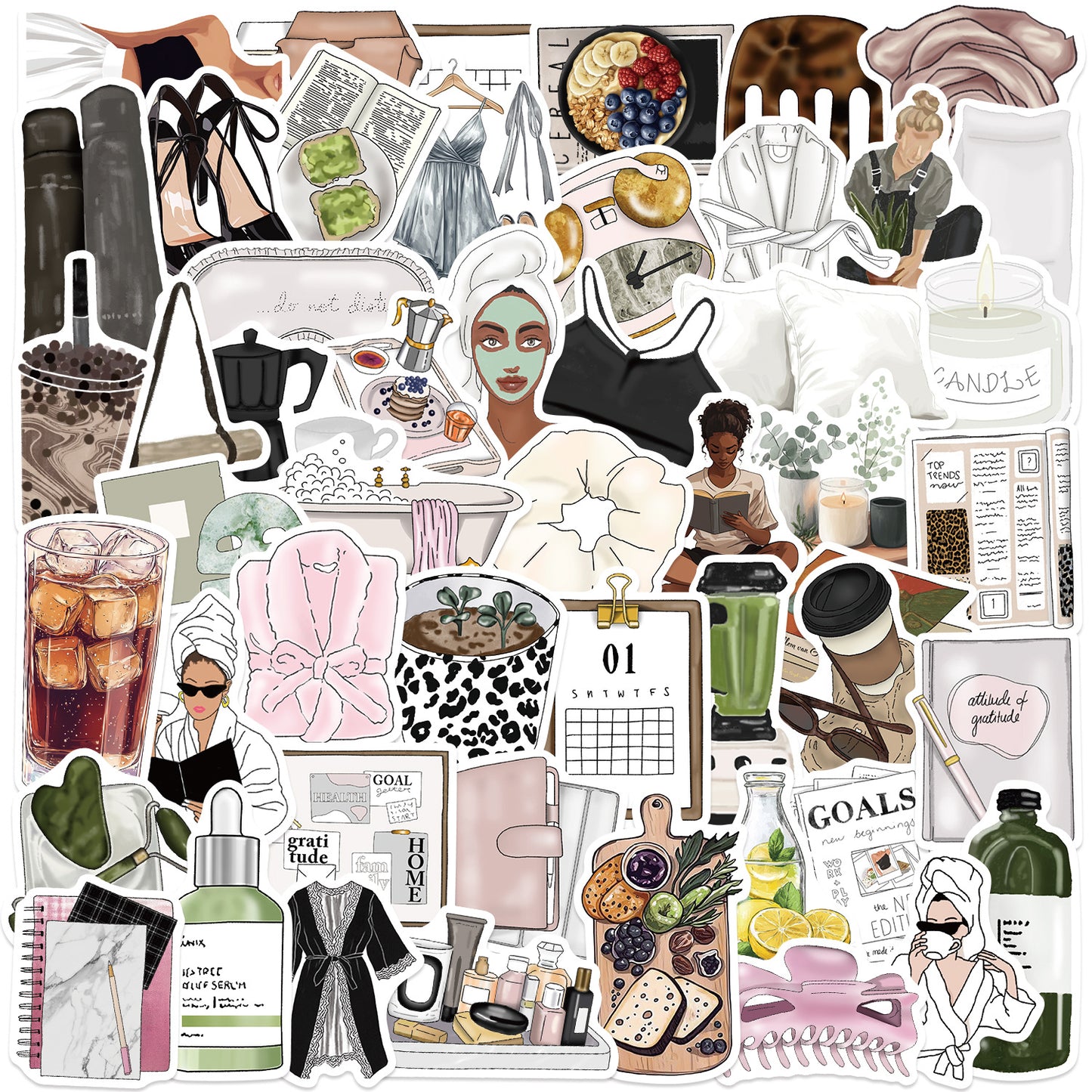 Self-Care Stickers (50 pcs)