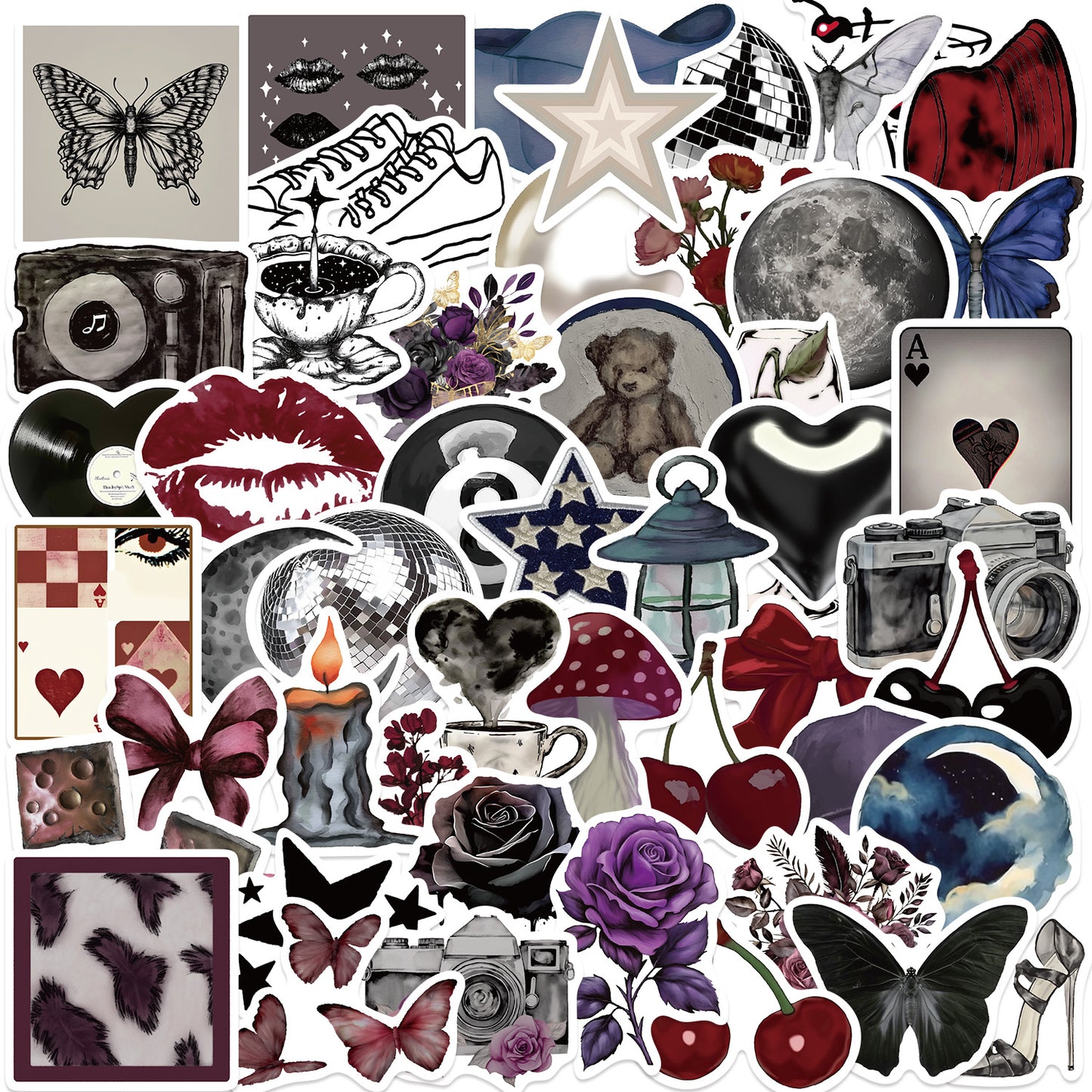 Dark Romance Stickers (50 pcs)