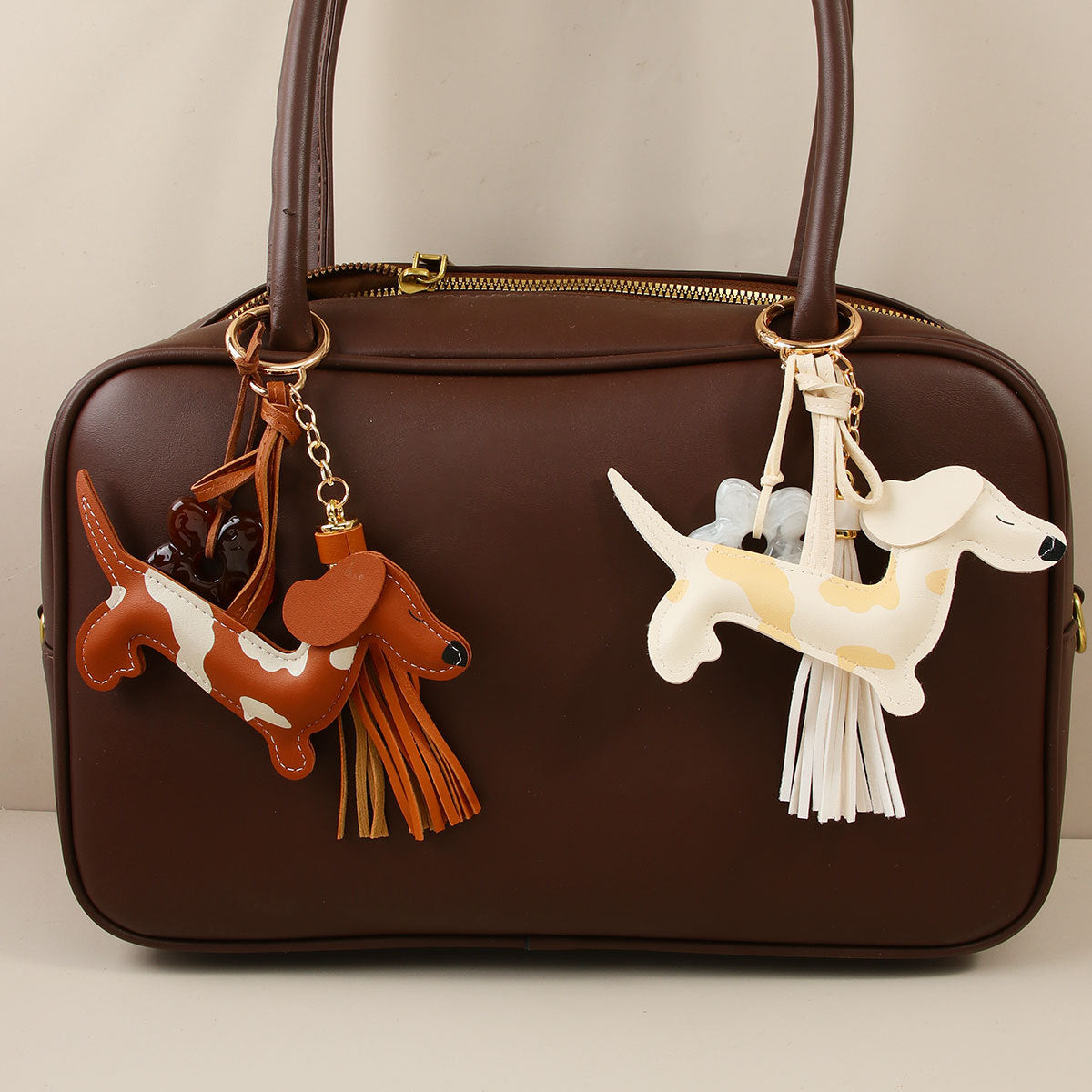 Dachshund Dog Keychain | Bag Charm (2 colors)