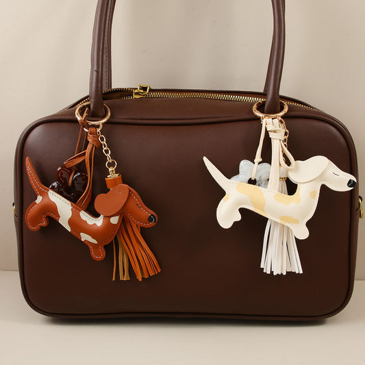 Dachshund Dog Keychain | Bag Charm (2 colors)