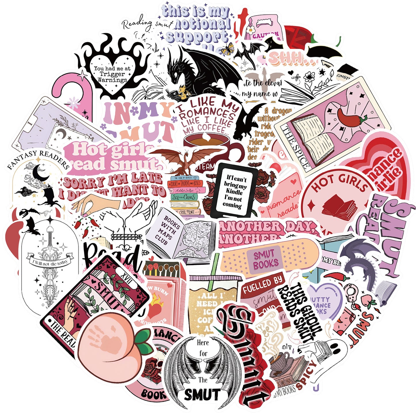 SMUT Bookish Stickers (50 pcs)