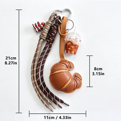 Croissant Keychain | Bag Charm (5 colors)