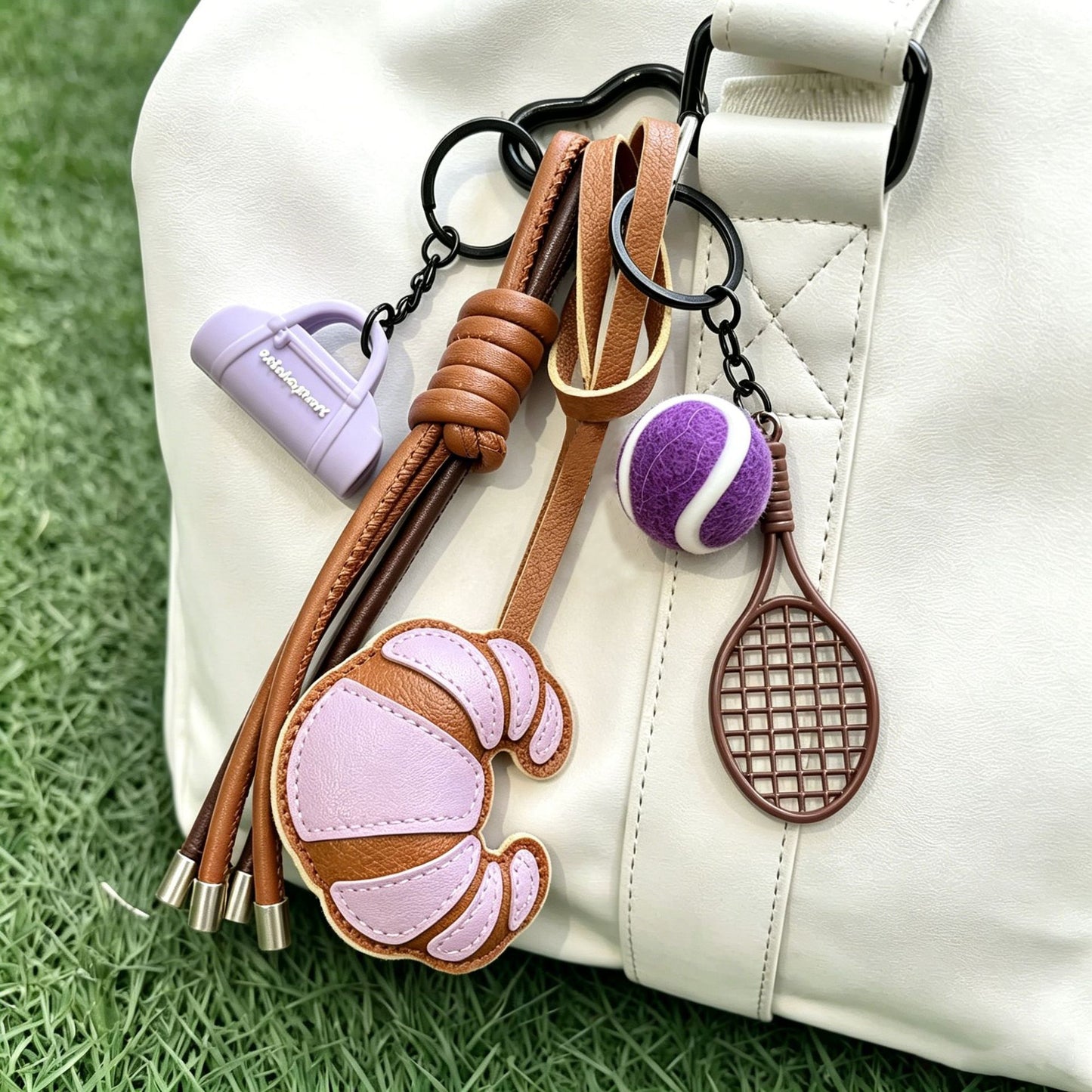 Croissant Keychain | Bag Charm (5 colors)