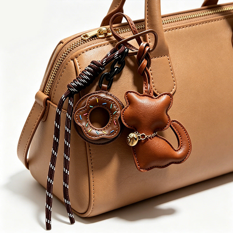 Cute Cat with Donut Keychain | Bag Charm