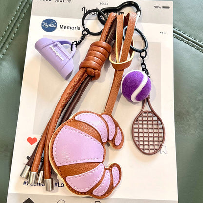 Croissant Keychain | Bag Charm (5 colors)