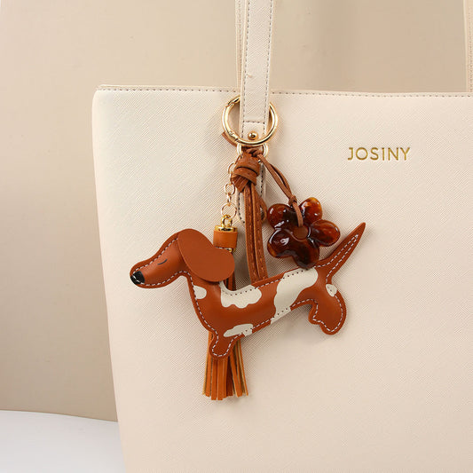 Dachshund Dog Keychain | Bag Charm (2 colors)
