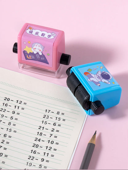 Refillable Ink Stamps for Math Practice