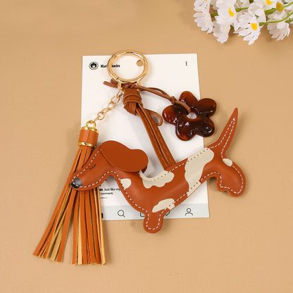 Dachshund Dog Keychain | Bag Charm (2 colors)